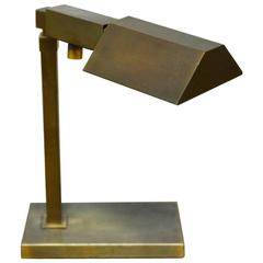 Adjustable Brass Desk Lamp by Casella