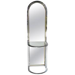 Vintage Pace Collection Entryway Free Standing Racetrack Mirror