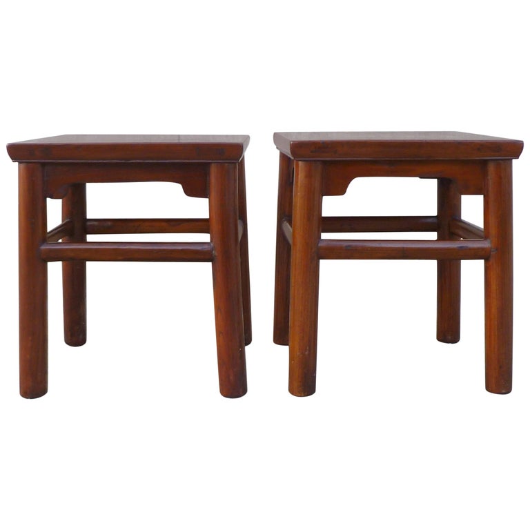 Pair of Jumu End Tables For Sale