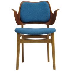 Hans Olsen Danish Chair in Blue