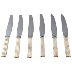 Bernadotte Six Dinner Knives from Georg Jensen