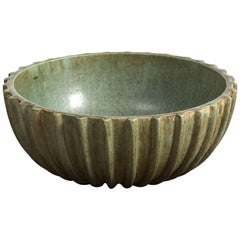 Large Ribbed Bowl by Arne Bang, 1950s