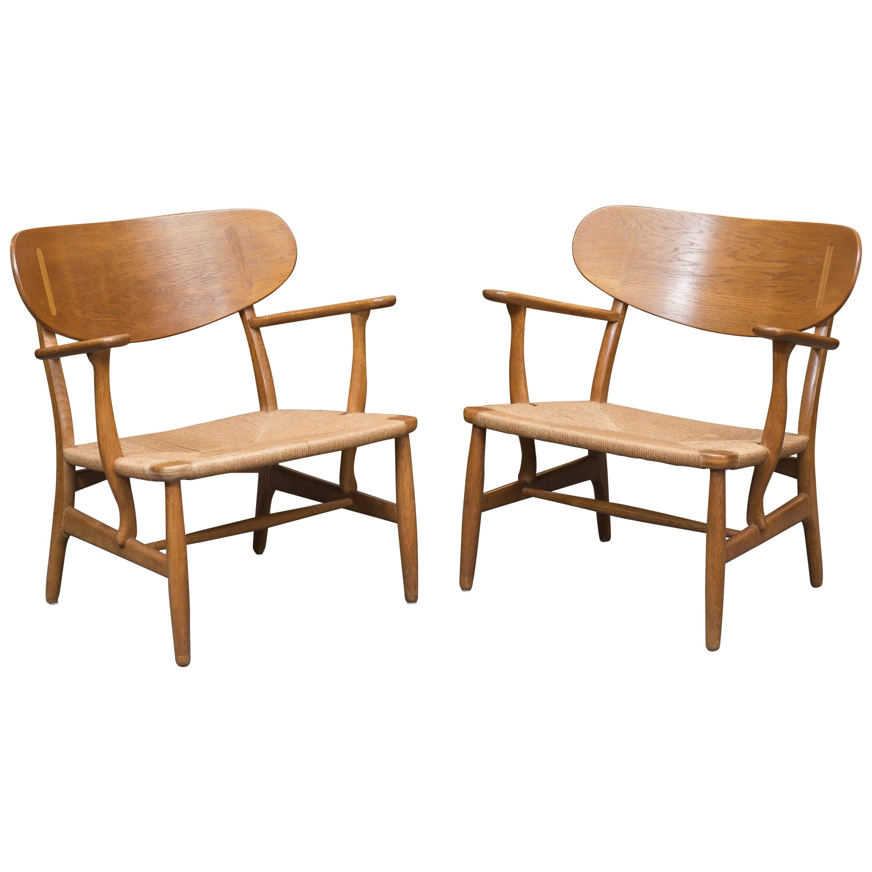Hans Wegner Easy Chairs, Model CH 22