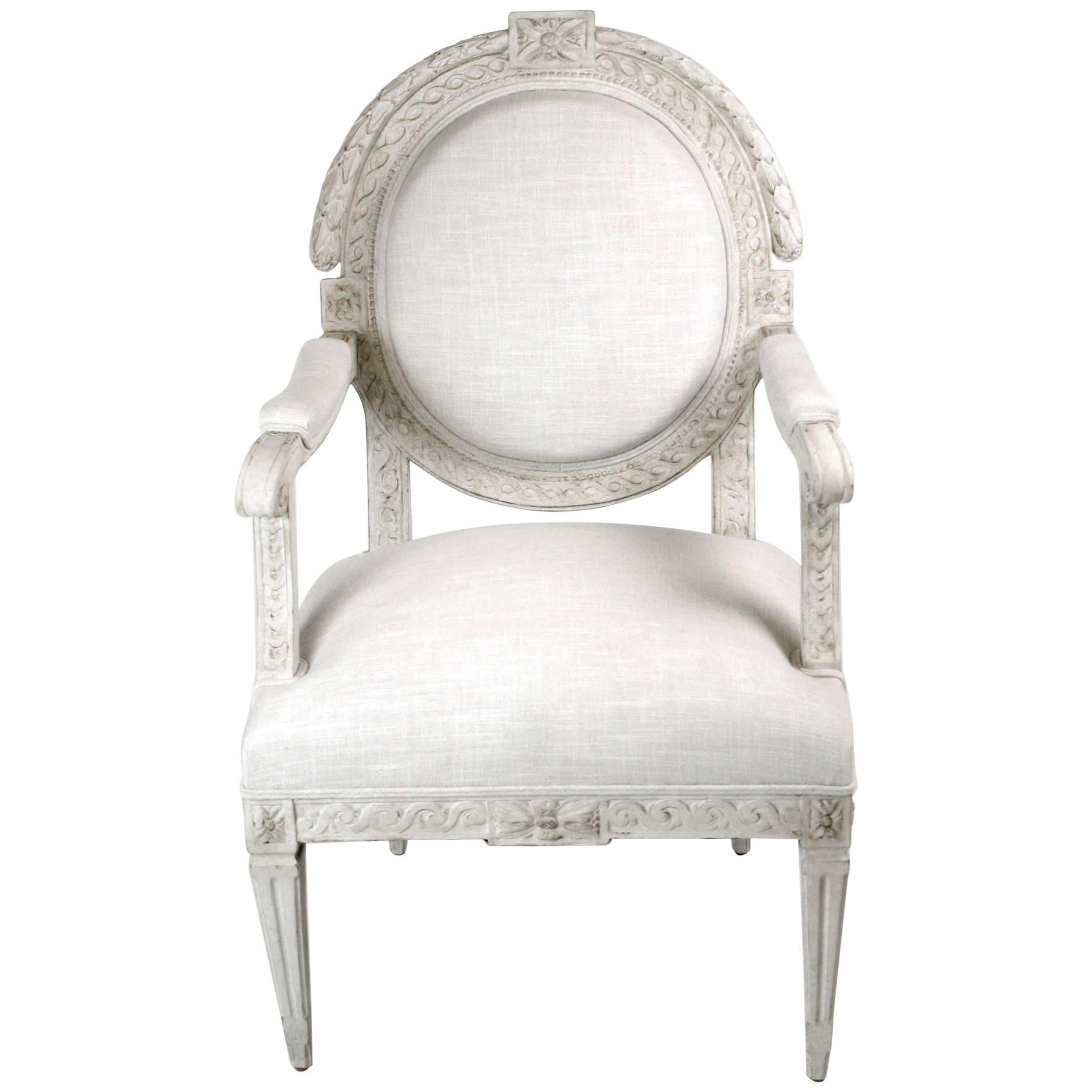 Late 19th Century French Louis XVI Fauteuil