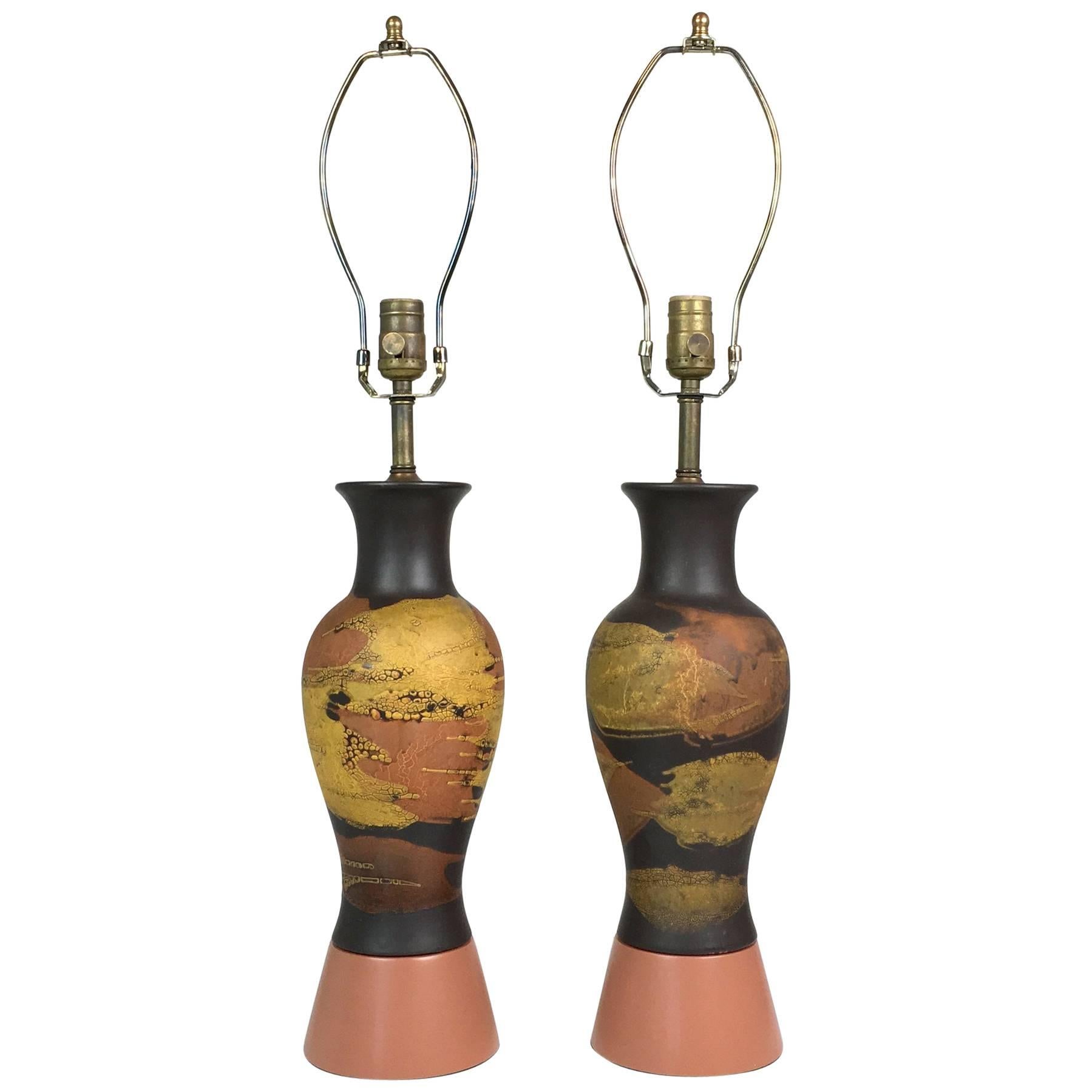 Pair of Royal Haeger Lamps For Sale