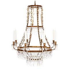 Baltic Crystal Chandelier, Late 19th Century