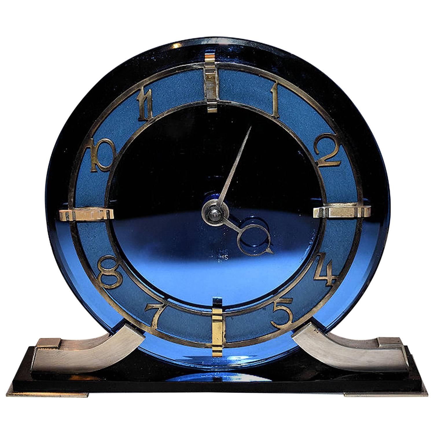 English 1930s Art Deco Smiths Clock