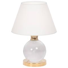 Pivoting Crystal Ball Table Lamp