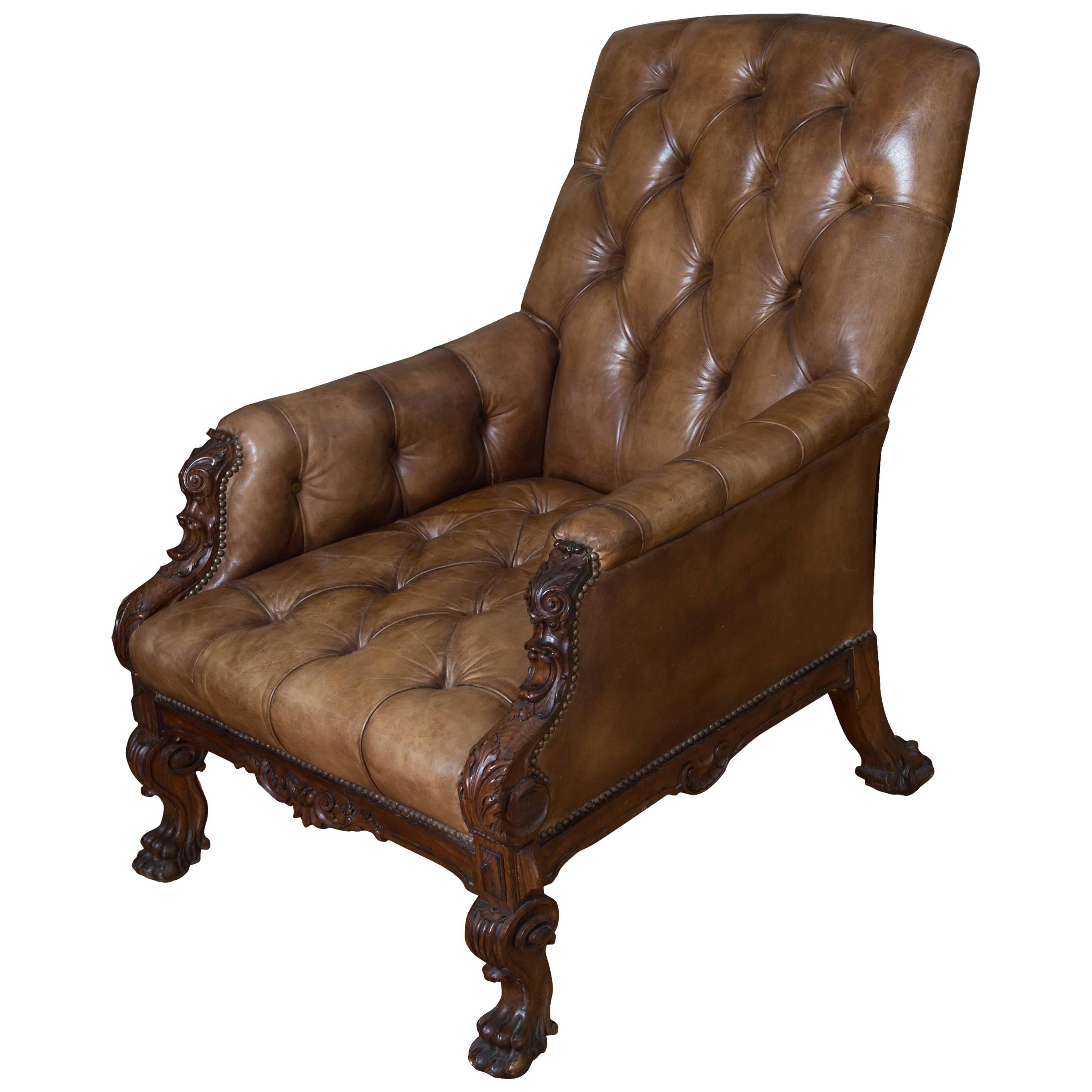 William IV Library Chair, circa 1835 For Sale