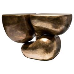 Mauro Mori Tres Table in Brass