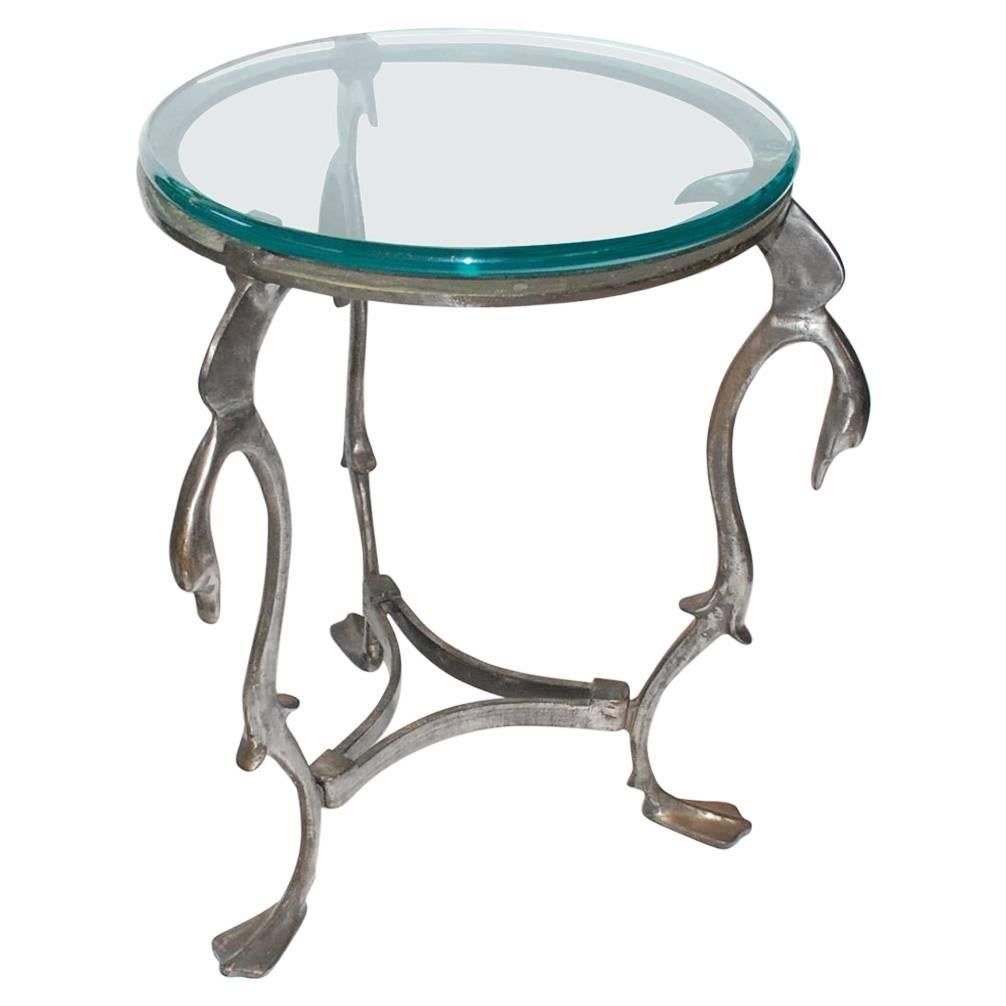 Iron Swan Gueridon Table