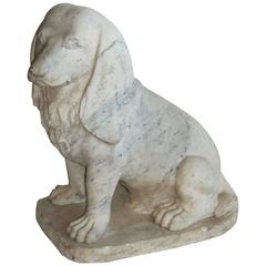 English Vintage Marble Dog