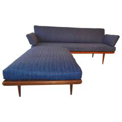 Peter Hvidt & O. Molgaard Nielsen Two-Piece France Sons Danish Modern Sofa Set