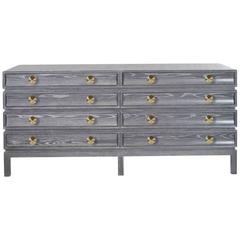 Stacked Oak Dresser in Grey Ceruse 8