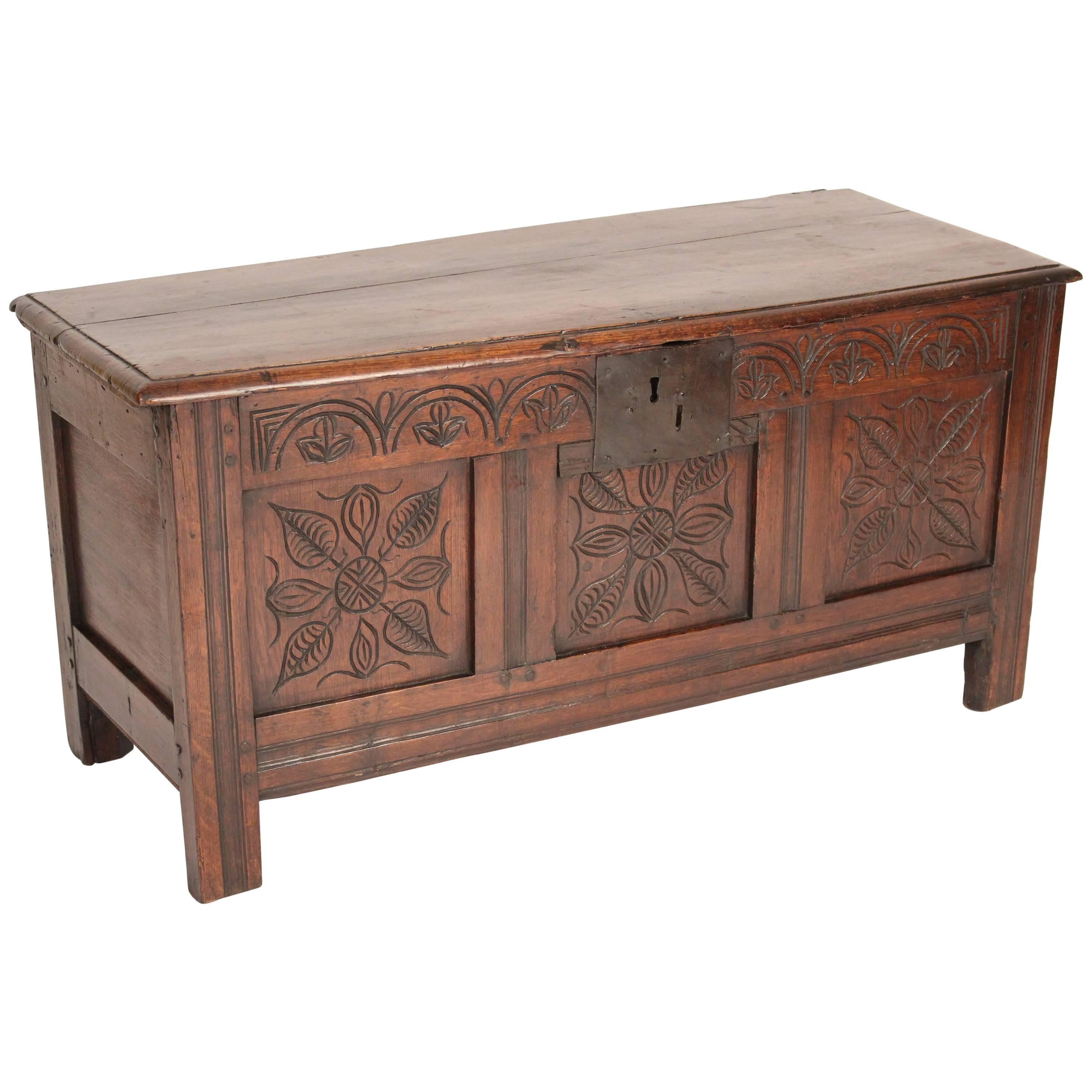 Antique Tudor Style Trunk