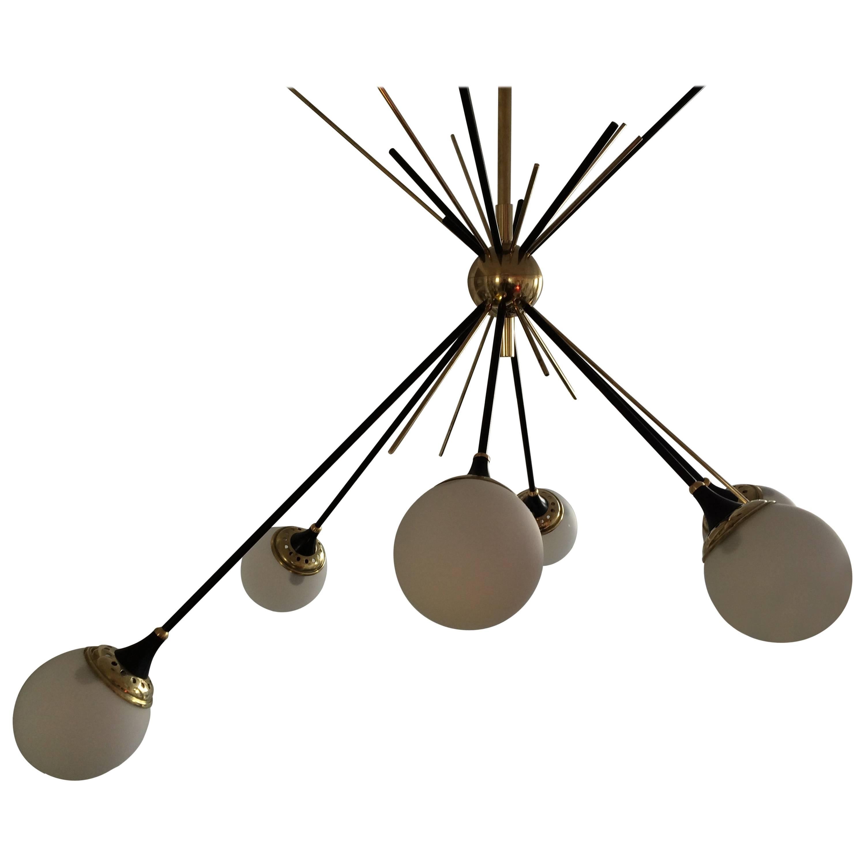 Lampadario "a grappolo" in stile Stilnovo in vendita