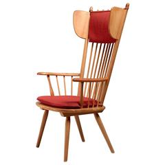 Albert Haberer Wingback Armchair, Germany, circa 1950