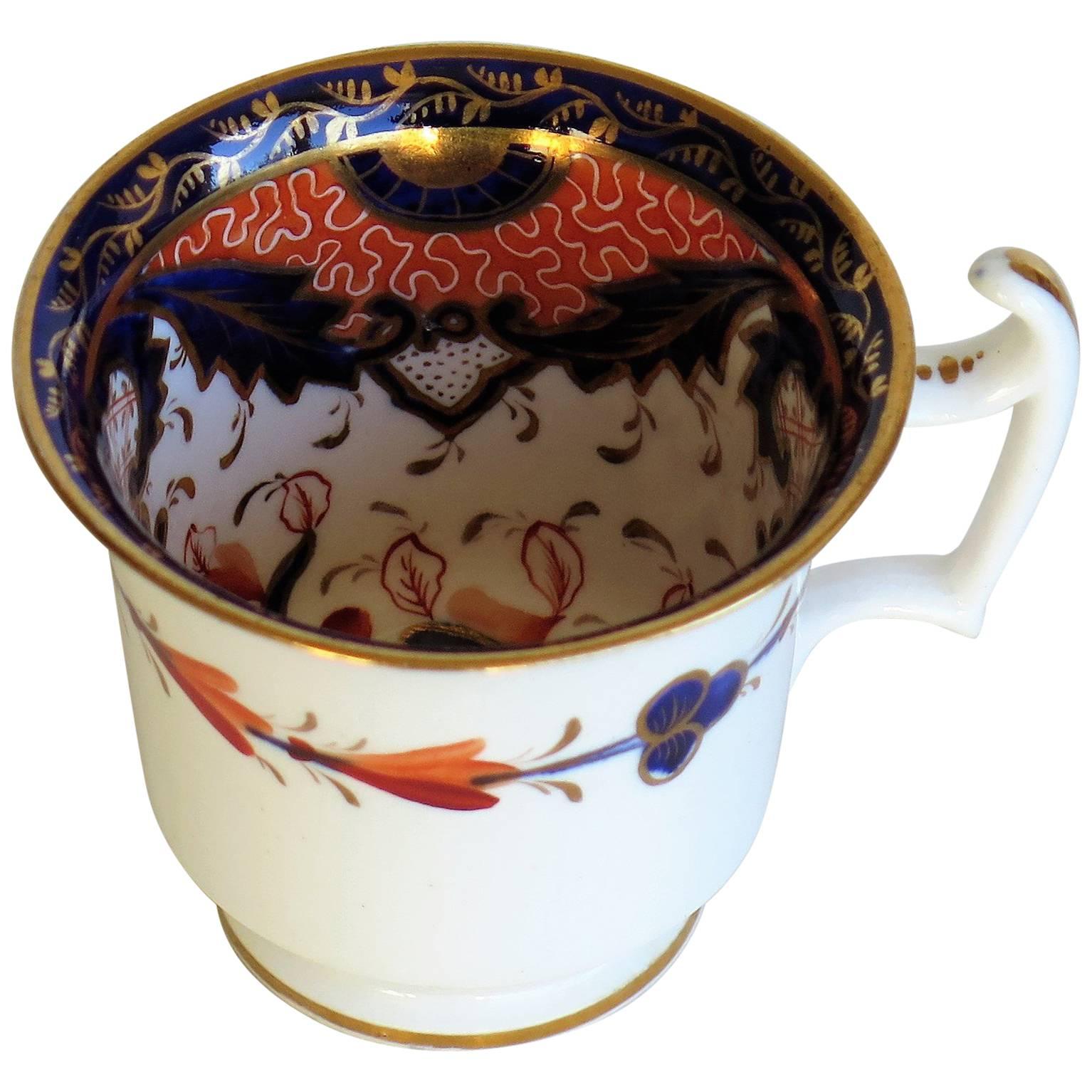 Late Georgian John Rose Coalport Coffee Cup Japan Imari Pattern, circa 1815