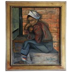 Resting Boy Painting 6
