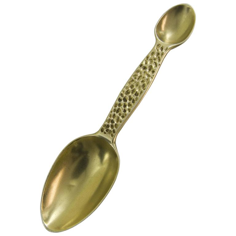 Antique Silver Gilt Medicine Spoon For Sale at 1stDibs antique