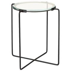 Iron and Glass One Tier Side Table by Jasper Morrison for SCP, United Kingdom