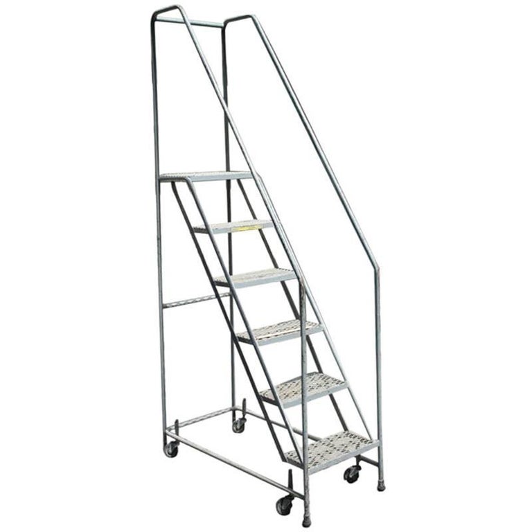 Industrial Rolling Ladder For Sale at 1stDibs industrial rolling