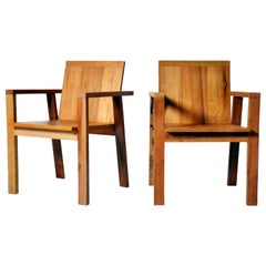 Reclaimed Teak Wood Armchairs