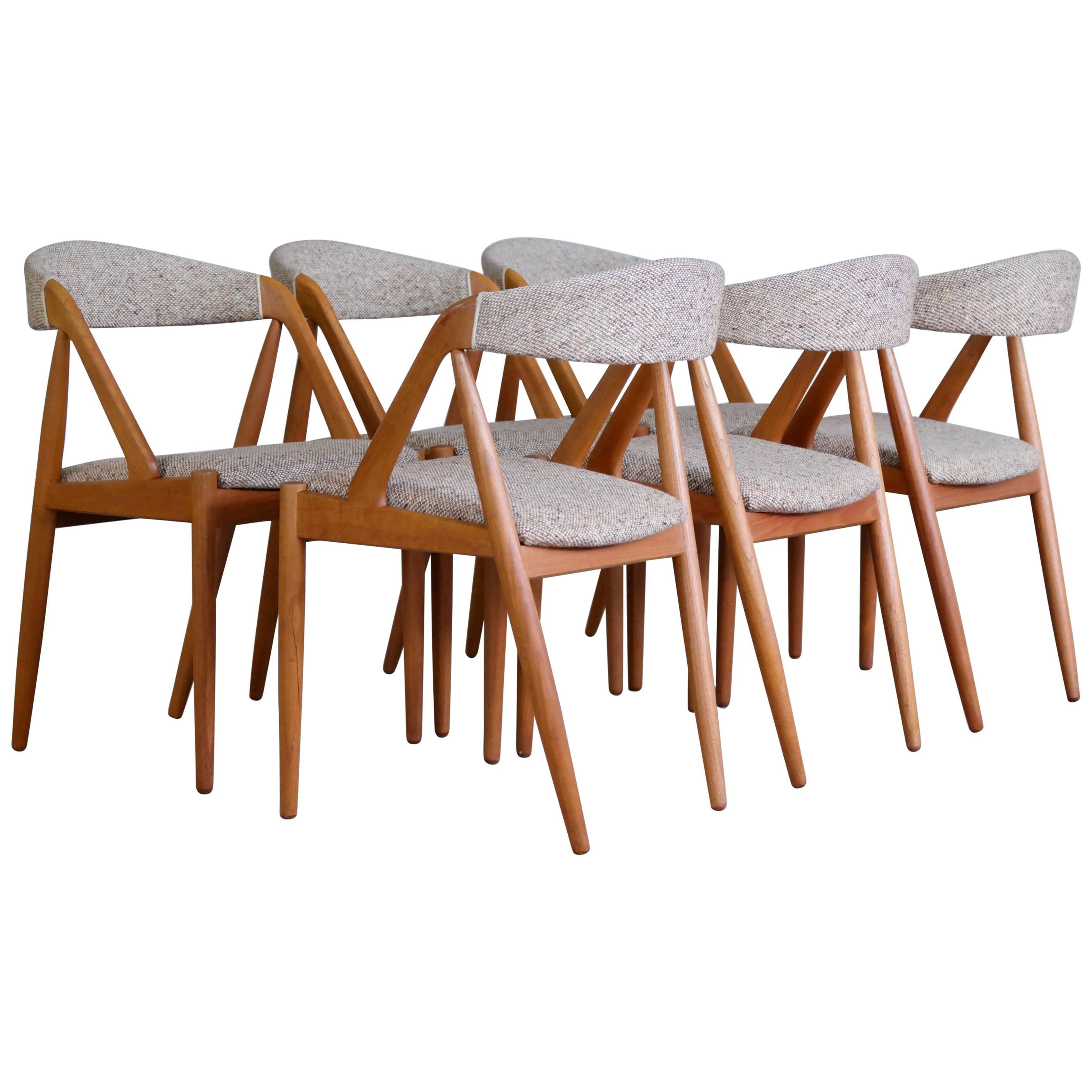 Kai Kristiansen Model 31 for Schou Andersen Set of Six Dining Chairs  in Teak