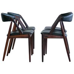 Kai Kristiansen Model 31 Set of Four Dining Chairs in Rosewood 9