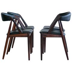  Kai Kristiansen Model 31 Set of Four Dining Chairs in Rosewood 