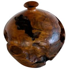 Bill Jackson Signed Hand-Turned Vessel in Mallee Root