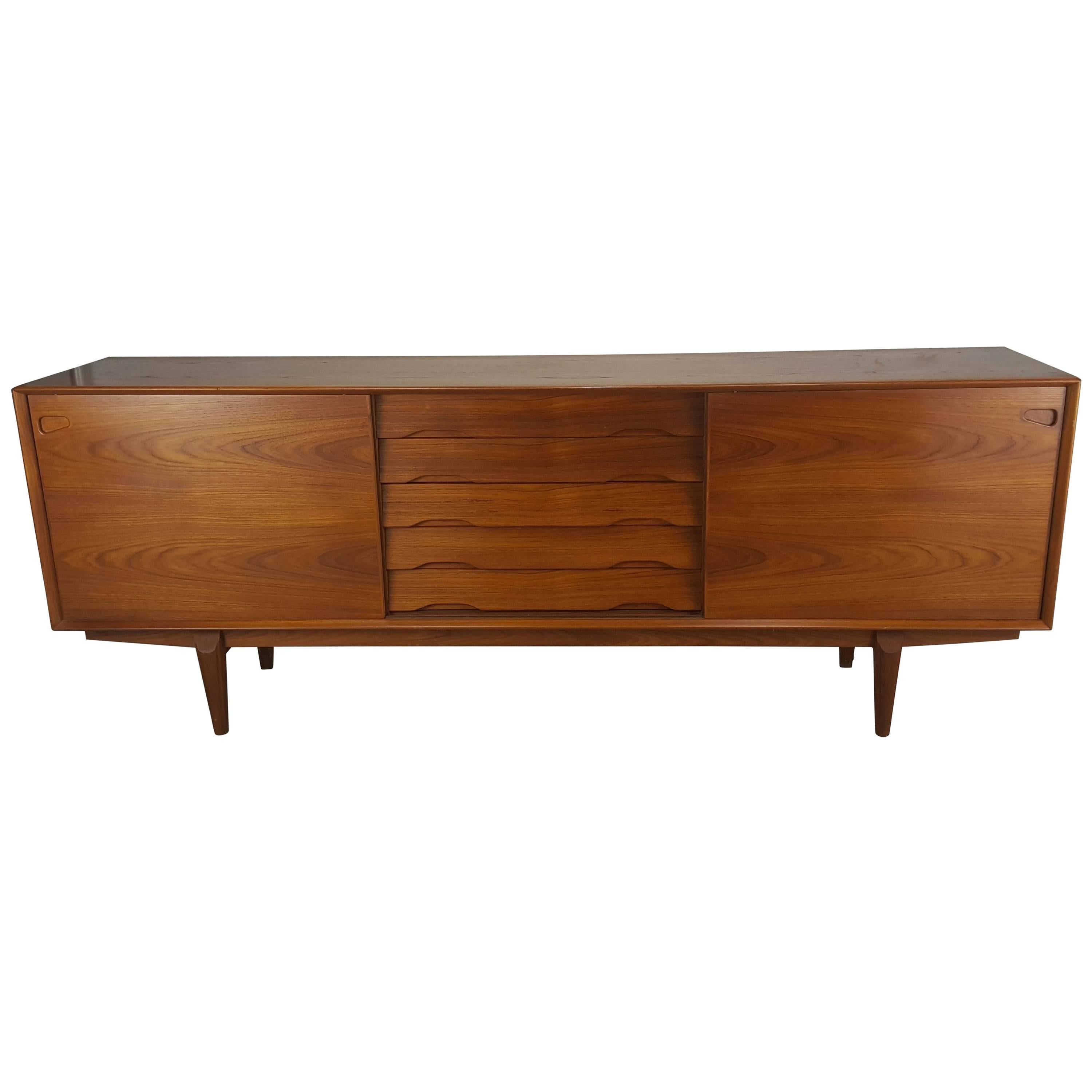 Classic Danish Modern Teak Credenza by Rosengren Hansen