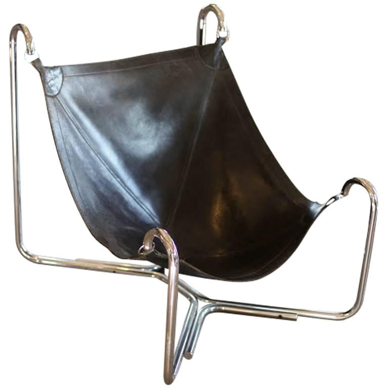 Paire de chaises originales Baffo en cuir