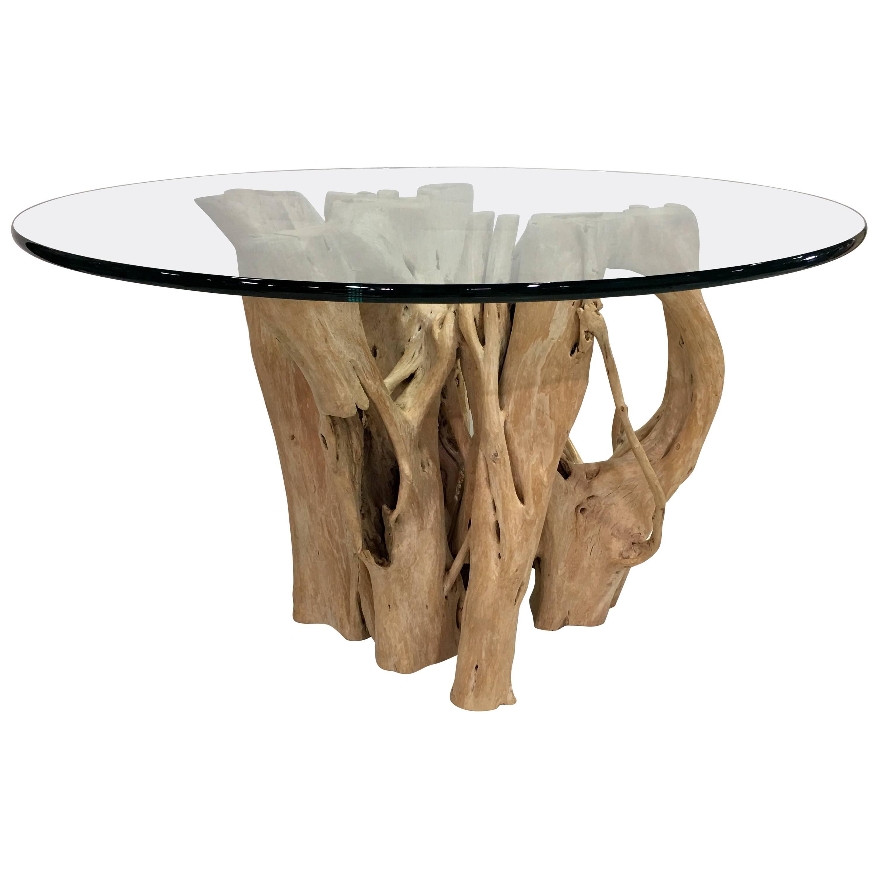 Cypress Tree Trunk Dining Table by Michael Taylor