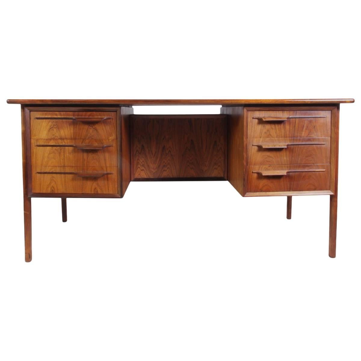 Mid-Century Desk in Rosewood