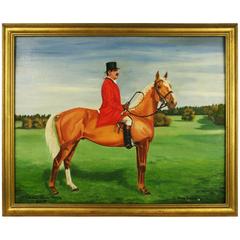 Oil Painting, Englishman on Horseback 1