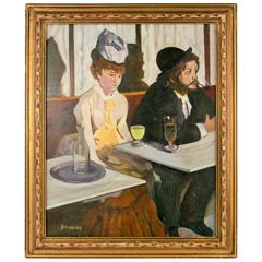 French Cafe Oil Painting 7