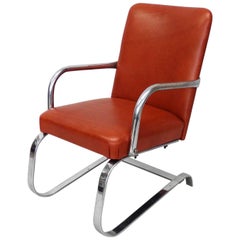 Retro Machine Age Salesman Sample or Childs Spring Chair