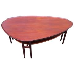Kidney Shaped Table in Teak by Arne Vodder