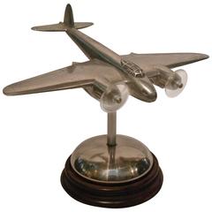 Vintage Art Deco Bomber - Fighter Desk Airplane Model