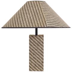Very Large Raffia Table Lamp, 1980s 1