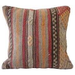 Vintage Turkish Oushak Rug Pillow