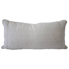 19th Century, French, Linen Lumbar Pillow