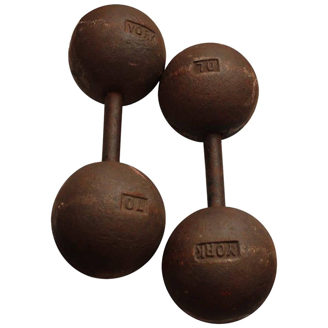 Authentic York Dumbbells