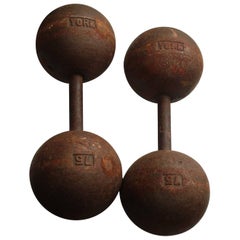 Authentic York Dumbbells 75 Pounds