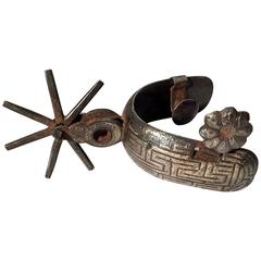 Collection of Six Antique Mexican Spurs 6