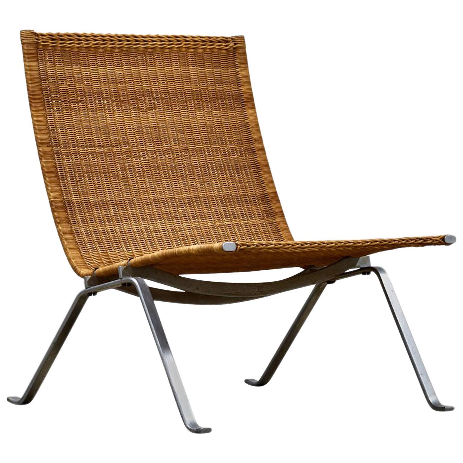 Poul Kjaerholm for E Kold Christensen Chair, Model PK-22 in Cane, 1950s