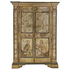 Italian Baroque Painted Armoire 2