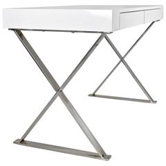 Modern X-Based Desk, USA, circa 1960s 8