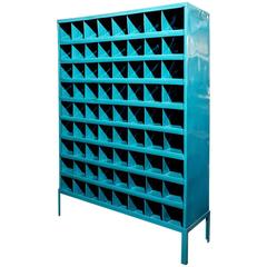 Industrial Storage Wine Rack, Refinished